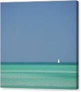 Yacht In Gulf Of Mexico, Florida, Usa Canvas Print