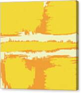 Yellow Abstract Pattern Canvas Print