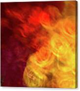 Yellow And Orange Rose Abstract Canvas Print