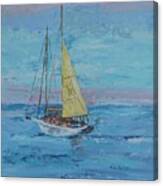 Yellow Sail Canvas Print