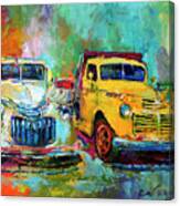 Yellow Truck Canvas Print