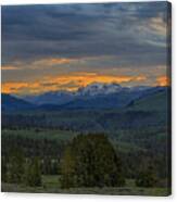 Yellowstone Sunrise Canvas Print