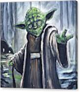 Yoda On Dagaboh Canvas Print