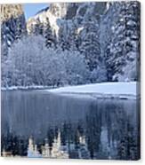 Yosemite In Winter Canvas Print
