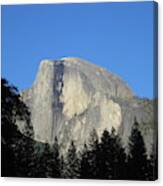 Yosemite National Park Half Dome Rock Close Up View On A Clear Day Canvas Print