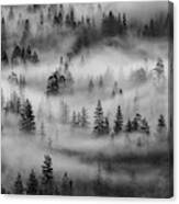 Yosemite Valley Fog Canvas Print