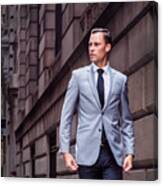 Young Businessman In New York City Canvas Print