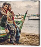 Young Fishermen Canvas Print