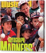 Young Sports Fans Autograph Madness Sports Illustrated Cover Canvas Print