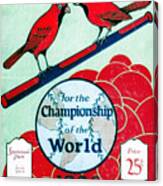 1926 World Series Score Card Jigsaw Puzzle by Row One Brand - Pixels
