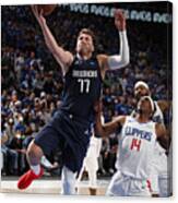 2021 Nba Playoffs - La Clippers V Dallas Mavericks #1 Canvas Print