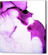 Abstract Alcohol In Background In Pink, Purple And Blue Tones. #1 Canvas Print