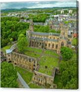 Aerial View From Drone Of Dunfermline Abbey ,dunfermline, Fife, Scotland #1 Canvas Print