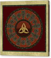 Tribal Celt Triquetra Symbol Mandala Canvas Print