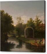 Arbour In The Park Of Sanderumgard Manor  #1 Canvas Print
