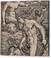 Arion And A Nereid #2 Canvas Print