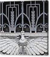 1932 Art Deco Us Symbol At Clarkson Fisher Federal Building Building - Trenton Nj Canvas Print