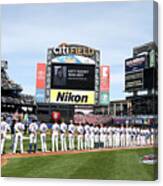 Atlanta Braves V New York Mets #1 Canvas Print