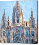 Barcelona, Cathedral Of The Holy Cross And Saint Eulalia - 05 #1 Canvas Print