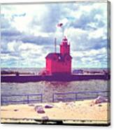 Big Red Lighthouse #1 Canvas Print