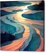 Bora Bora Beach  In The Style Of Erin Hanson Detailed 043043645a20ee  D645db  645645f6  9645563d2  6 #1 Canvas Print