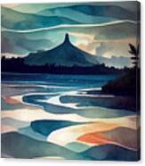 Bora Bora Beach  In The Style Of Erin Hanson Detailed 043d043266455630437  0645c9  64556459  Ba6a  6 #1 Canvas Print