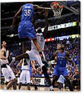 Brendan Haywood And Kevin Durant #1 Canvas Print
