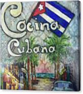 Cocina Cubana #1 Canvas Print