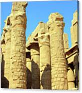 Columns In Egypt Karnak Temple #1 Canvas Print