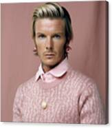 David  Beckham  As  Nonbinary  S  Fashion  Photog  By Asar Studios #1 Canvas Print
