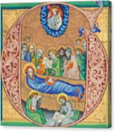 Death Of The Virgin Canvas Print