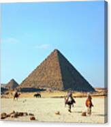 Egypt Pyramids In Giza #1 Canvas Print