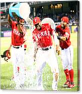 Elvis Andrus And Rougned Odor #1 Canvas Print