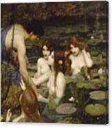 Hylas And The Nymphs, From 1896 Canvas Print