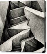 Interpretation Of Escher's Infinite Stairs #1 Canvas Print