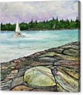 Kaleidoscope Rocks, Acadia Maine #1 Canvas Print