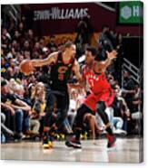 Kyle Lowry And George Hill Canvas Print
