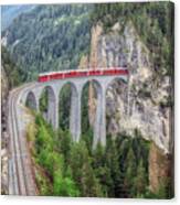 Landwasser Viaduct - Switzerland #1 Canvas Print