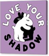 Love Your Shadow - Outline Canvas Print