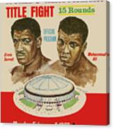Mohammed Ali Vs Ernie Terrell 1967 Fight Canvas Print