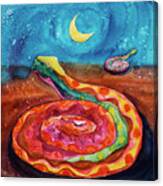 Moon Snakes #1 Canvas Print