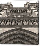 Notre Dame Cathedral - West Facade #1 Canvas Print