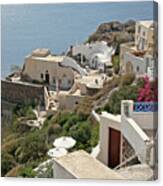 Oia, Santorini, Greek Isles  #1 Canvas Print