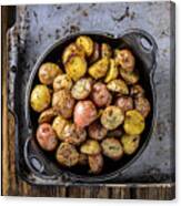 Pan Fried Yukon Gold Potatoes With Herb In Cast Iron #1 Canvas Print