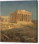 Parthenon By Frederic Edwin Church Canvas Print