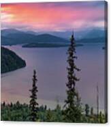 Priest Lake Sunset View #1 Canvas Print