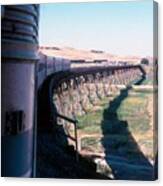 Vintage Railroad - San Francisco Bay Railroad Bridge Canvas Print