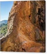 Red-brown Rock Formation 3. Abstract Mountain Beauty Canvas Print