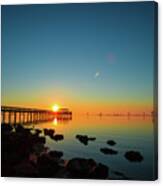 Safety Harbor Pier Sunrise Canvas Print
