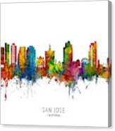 San Jose California Skyline #1 Canvas Print